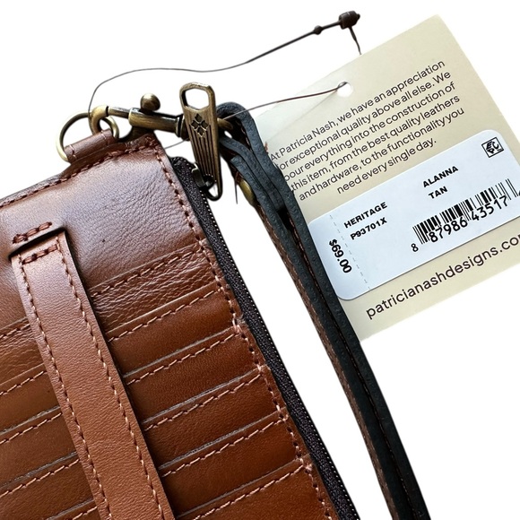Patricia Nash Leather Alanna Wristlet Wallet - Picture 5 of 6